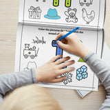 Kids coloring ABC quest letter and picture activities
