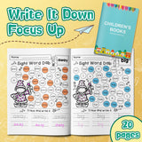 Kindergarten and Grade 1 sight word reading workbook for Ages 5-8