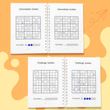 Super Sudoku Workbook Set: Beginner to Challenge product image 8 showing printed book details for screen-free reading and learning