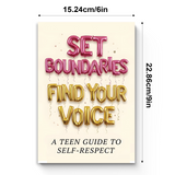 Set Boundaries, Find Your Voice: Teen Self-Respect Guide product image 8 showing printed book details for screen-free reading and learning