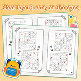 Sudoku Fill the Numbers: Playground 4-Book Set product image 8 showing printed book details for screen-free reading and learning