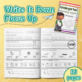 Kindergarten and Grade 1 trace and write workbook for Ages 5-8