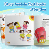 Ages 2-5 rhyme book for screen-free preschool language learning