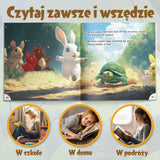 Printed Tortoise and Hare story book for patience vocabulary and family reading