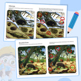 Kids activity book for focus, comparison, and attention to detail