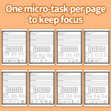 Printed easy ABC workbook for preschool letter learning