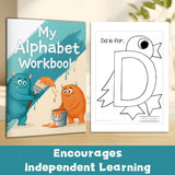 Alphabet Activity Workbook for Kids, Letter Recognition, Beginning Sound Practice, Picture-Word Learning, Coloring Fun, Preschool Early Literacy and Handwriting Readiness Book