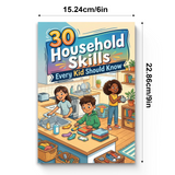 30 Household Skills Every Kid Should Know product image 8 showing printed book details for screen-free reading and learning