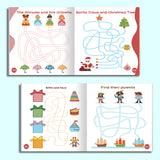 Children's nature maze activity book for problem solving