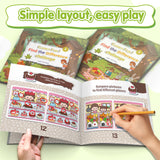 Ages 4-8 visual puzzle challenge for screen-free brain practice