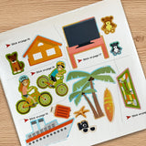 Ages 3-6 family time sticker book for everyday routines