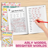 Sight Words Search and Writing Workbook for Kids, Word Find Activities, Early Reading Practice, Vocabulary Review, Spelling Support, and Kindergarten Literacy Learning