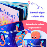 Ages 1-4 interactive ocean book for screen-free parent-child learning