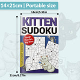 Kitten Sudoku Books: Cat-Themed Logic Set product image 8 showing printed book details for screen-free reading and learning