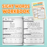 Ages 4-7 literacy workbook for kindergarten sight words