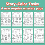 Printed trace and train pages for preschool letters