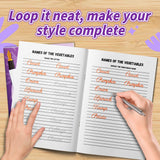 Printed word writing workbook for handwriting fluency