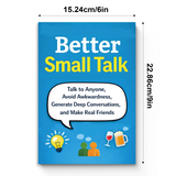 Better Small Talk Communication Guide product image 8 showing printed book details for screen-free reading and learning