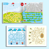 Children's winter games puzzle book for focus and fine motor control