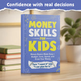 Financial literacy book for children about budgeting, saving, and money choices