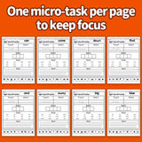 Printed early reading workbook for high-frequency word recognition