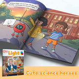 Printed STEM book for light vocabulary, observation, and early science learning