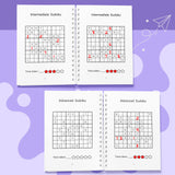 Super Sudoku Workbook: Number Logic Puzzles for Kids product image 8 showing printed book details for screen-free reading and learning
