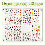 Printed sticker matching book for observation and fine motor skills