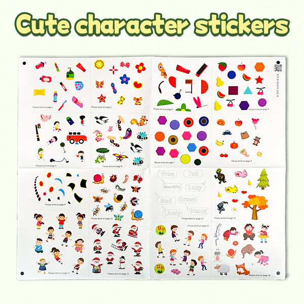 Kids Sticker Matching Book, Complete the Scene Creative Activity Book ...