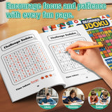 Beginner Sudoku Puzzle Books: Color Grid Logic Set product image 8 showing printed book details for screen-free reading and learning