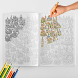 Houses and Buildings Line Art Coloring Book physical printed book product image 2, ISBN 9798904669331