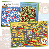 Kids puzzle workbook for path planning, pencil control, and logical reasoning