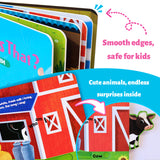 Ages 1-4 interactive farm book for screen-free parent-child learning