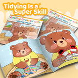 Getting Dressed with Buddy Bear product image 6 showing printed book details for screen-free reading and learning