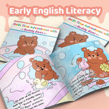 Printed preschool bath time storybook with Buddy Bear