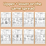 Printed trace and find the letter activity pages