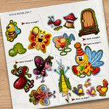Ages 3-6 insects sticker book for observation learning