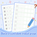 Ages 3-6 workbook for screen-free tracing and pencil control