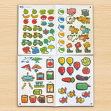 Children's explore colors workbook for visual matching and fine motor skills