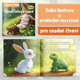 Printed Tortoise and Hare story book for vocabulary patience and family reading