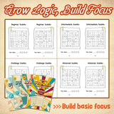 Super Sudoku Adventure: 4-Level Puzzle Books product image 8 showing printed book details for screen-free reading and learning