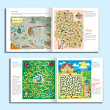 Children's seasonal maze workbook for focus and creative thinking