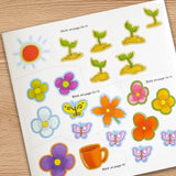 Ages 3-6 garden sticker book for outdoor vocabulary