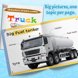 Truck Early Learning Book for Kids, Vehicle Recognition, First Vocabulary and Preschool Learning Skills