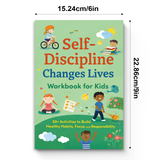 Self-Discipline Changes Lives Workbook for Kids product image 8 showing printed book details for screen-free reading and learning