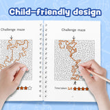 Older kids hard maze puzzle book for logic skills