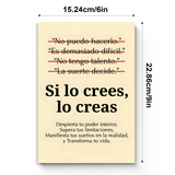 Si lo crees, lo creas: Mentalidad Positiva product image 8 showing printed book details for screen-free reading and learning