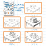 Ages 8-14 art instruction book for 3D drawing and screen-free creativity
