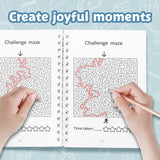 Older kids pathfinding puzzle book with logic training