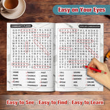 Printed senior brain games book for relaxation, focus, and memory fun